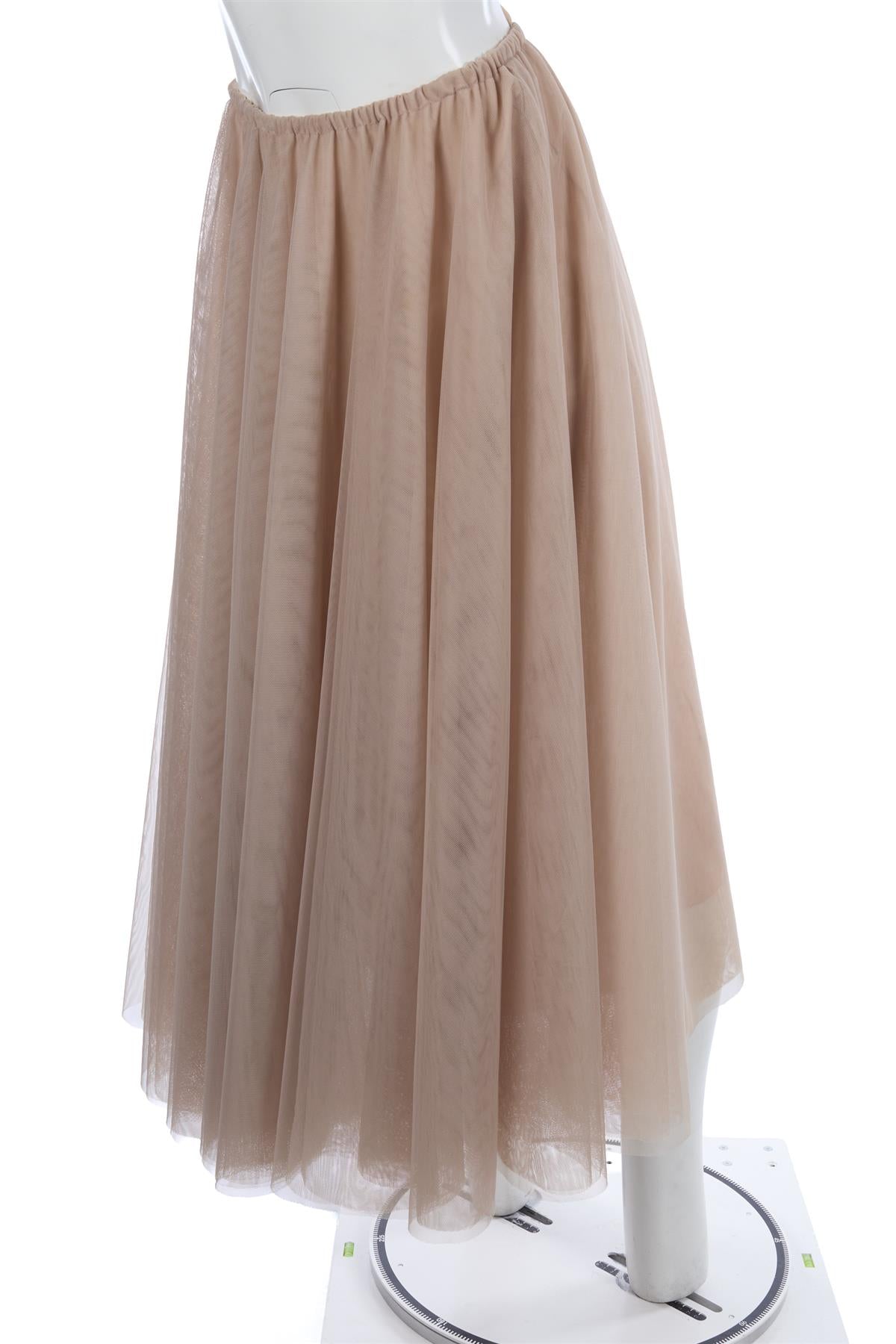 RAEY NUDE TULLE MAXI SKIRT XXSMALL/XSMALL