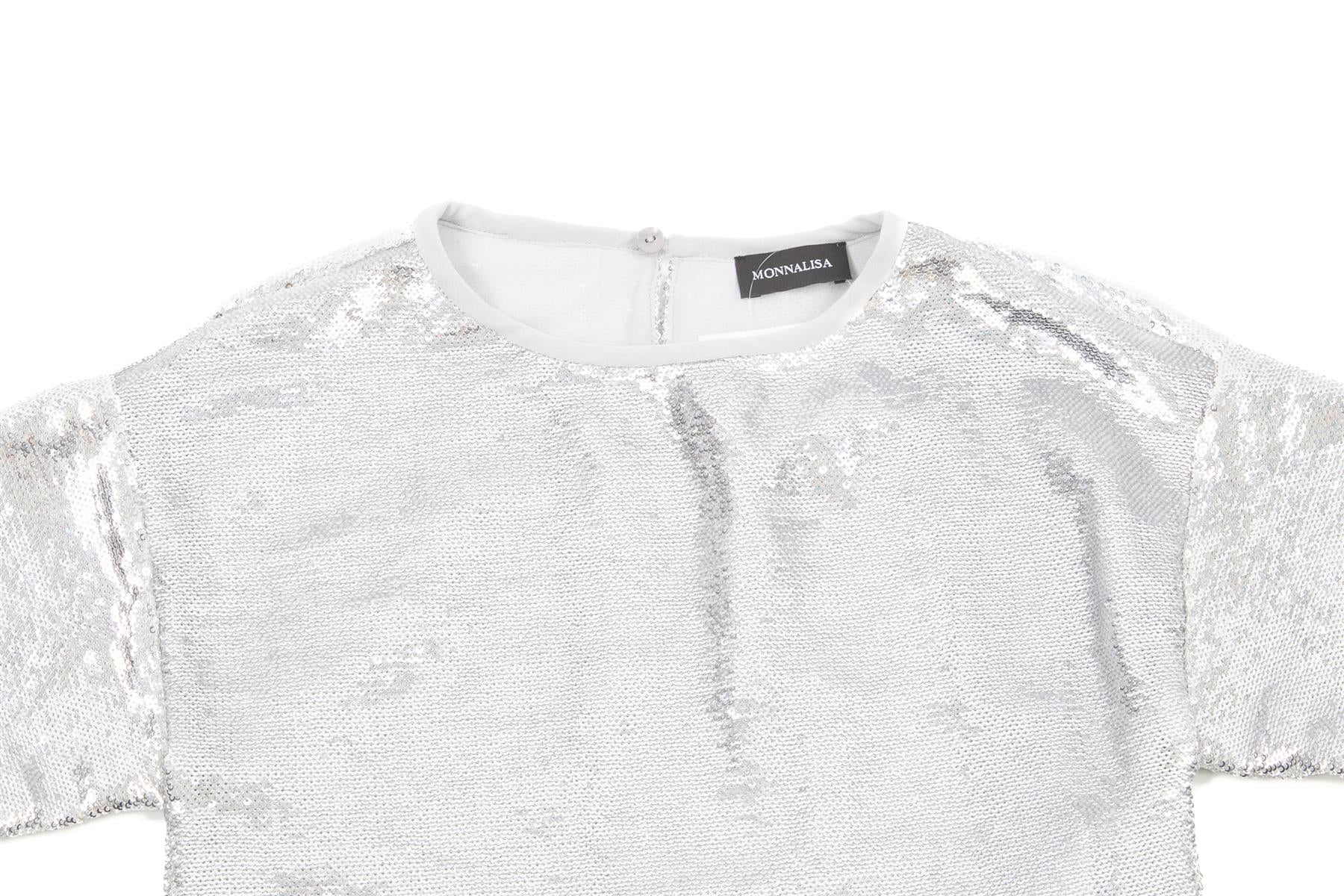 MONNALISA SILVER KIDS GIRLS TOP 7 YEARS