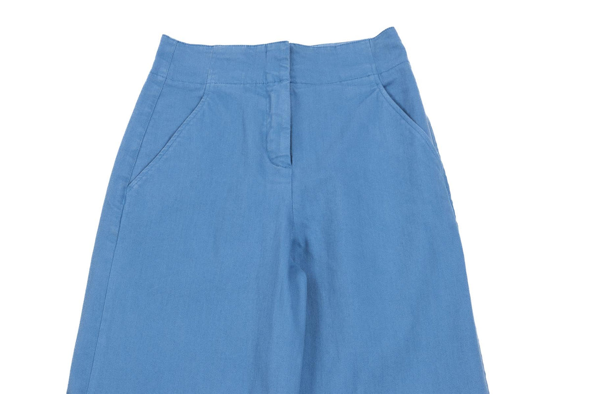 TIBI BUE COTTON WIDE LEG JEANS