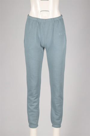 WSLY BLUE COTTON BLEND TRACK PANTS SMALL