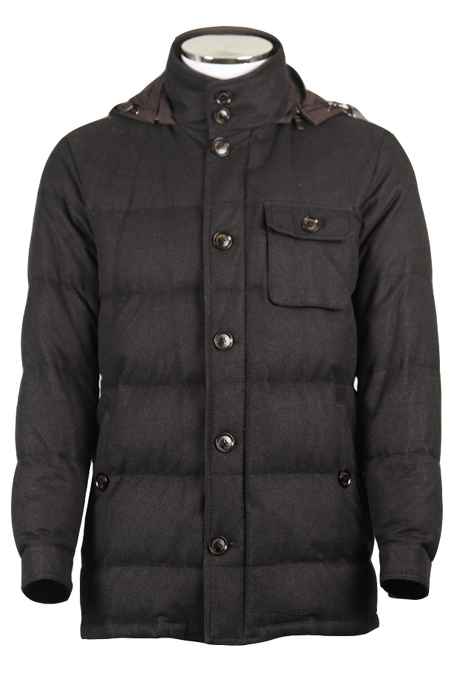 ERMENEGILDO ZEGNO MEN'S PADDED WOOL DOWN JACKET IT 50 UK/US 40, IT 50