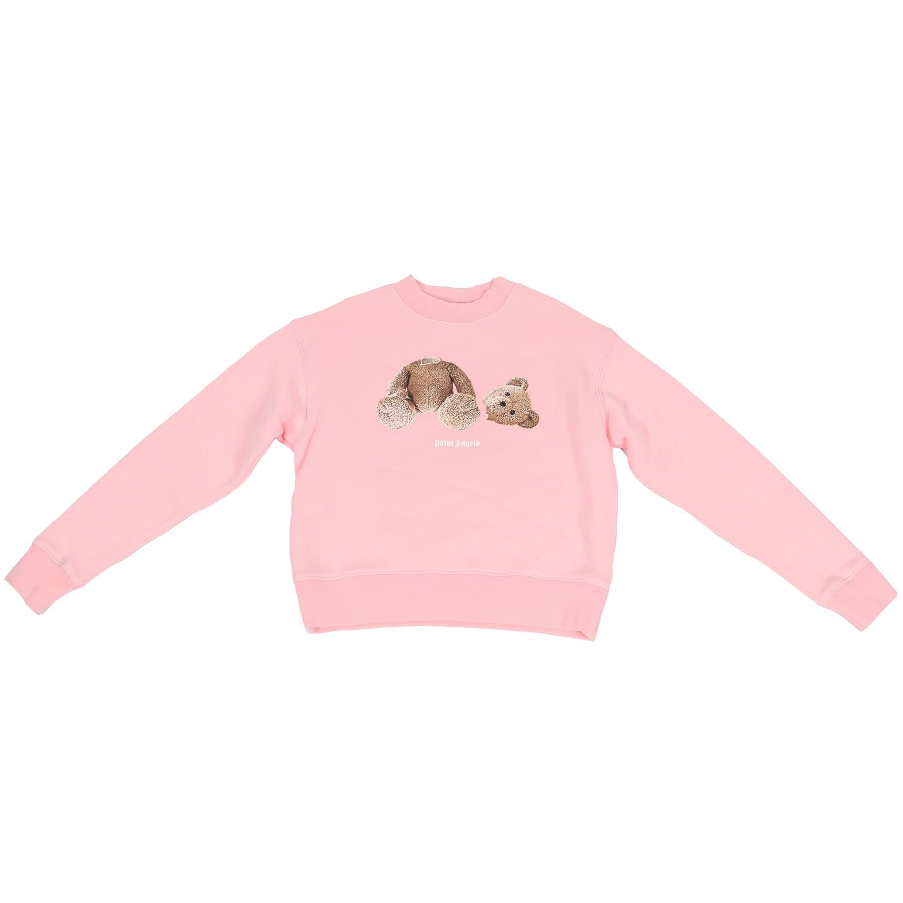 PALM ANGELS PINK KIDS GIRLS COTTON SWEATSHIRT 8 YEARS