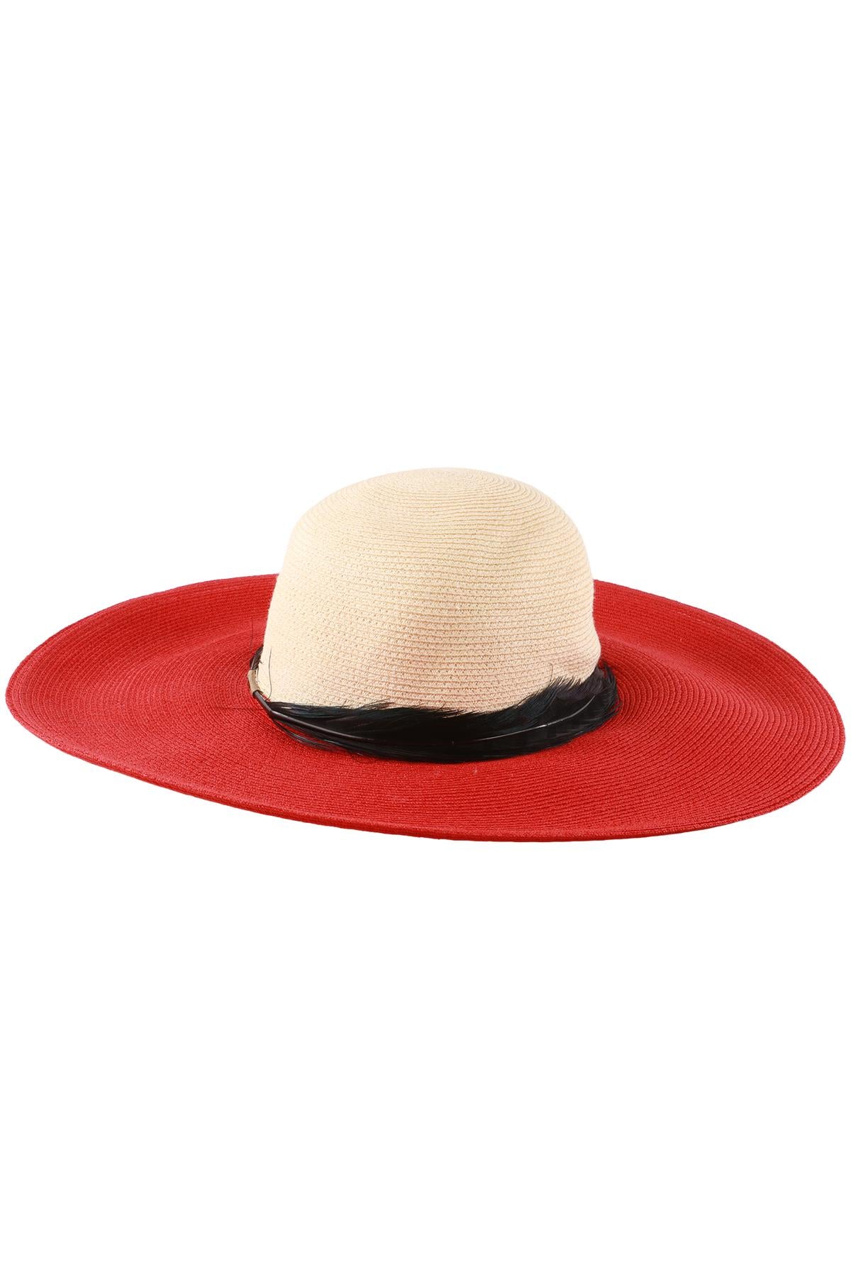 EUGENIA KIM RED HEMP HAT