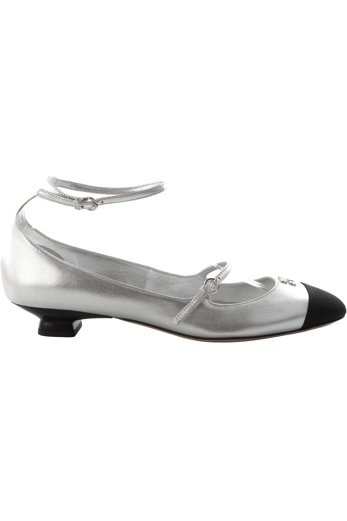 Miu Miu Silver Mordoré Leather Pumps EU 40 UK 6 US 7