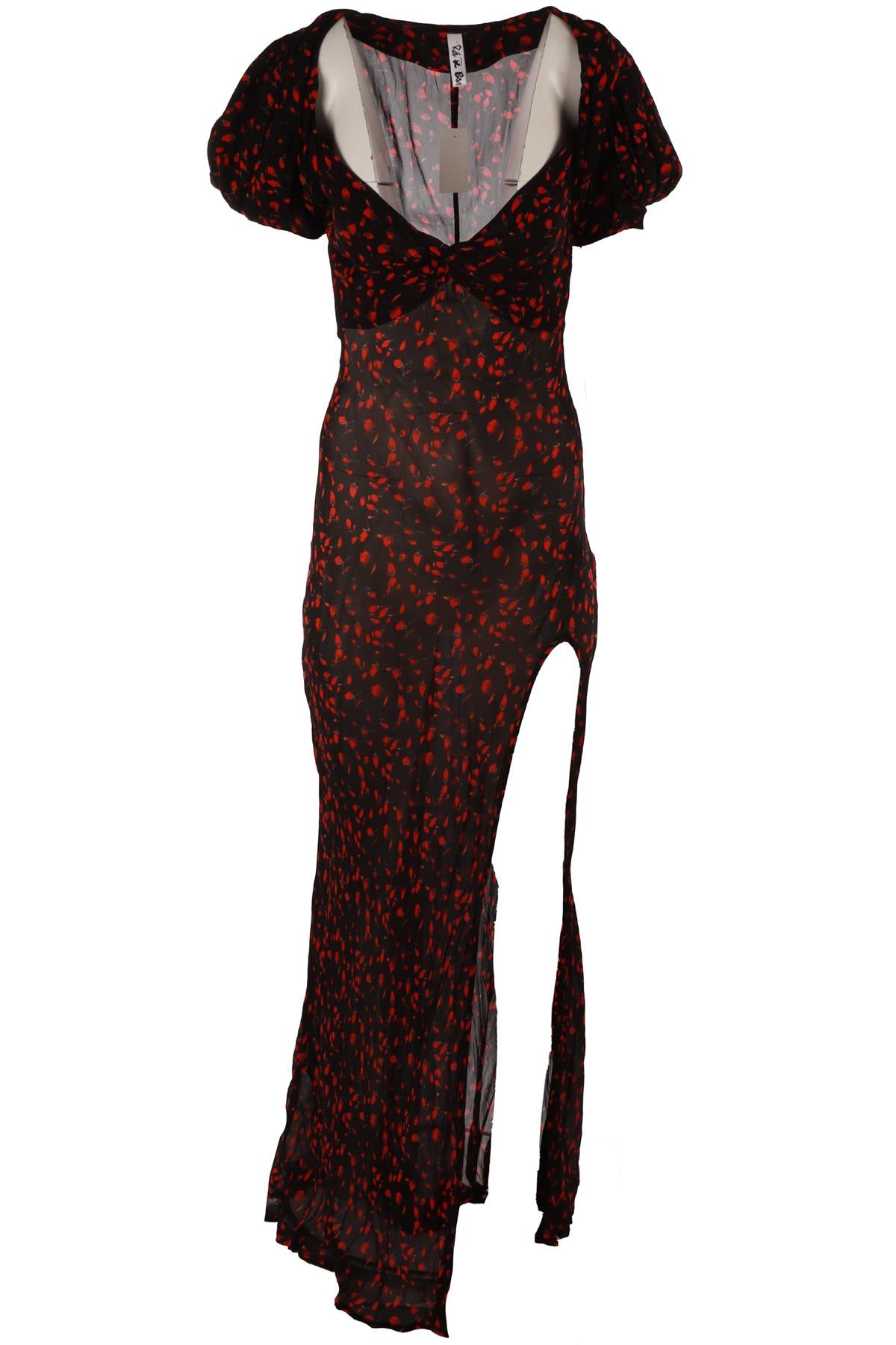 BLACK CREPE MAXI DRESS