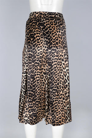 GANNI BEIGE SILK MAXI SKIRT UK 6