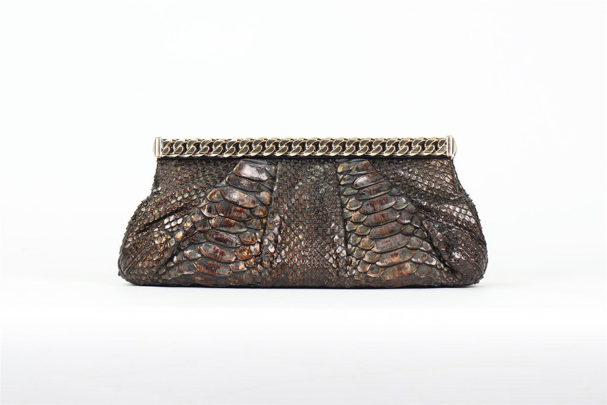 CHRISTIAN LOUBOUTIN SNAKESKIN CLUTHCH