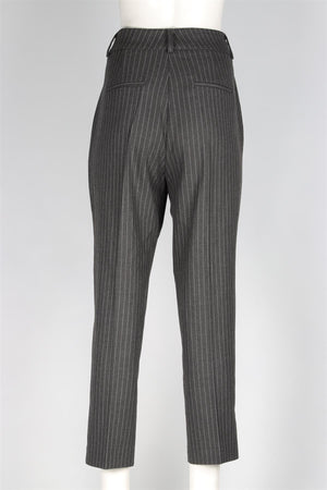 ANINE BING GREY FLANNEL STRAIGHT LEG PANTS LARGE