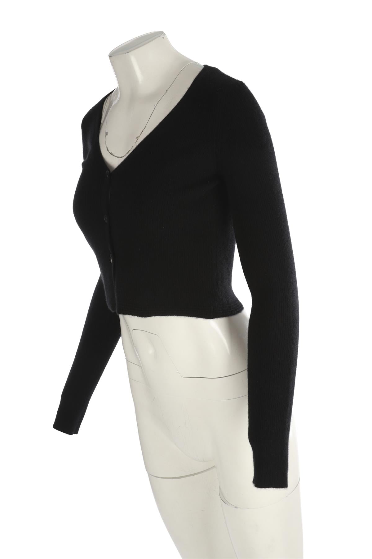 SABLYN BLACK CASHMERE CARDIGAN MEDIUM