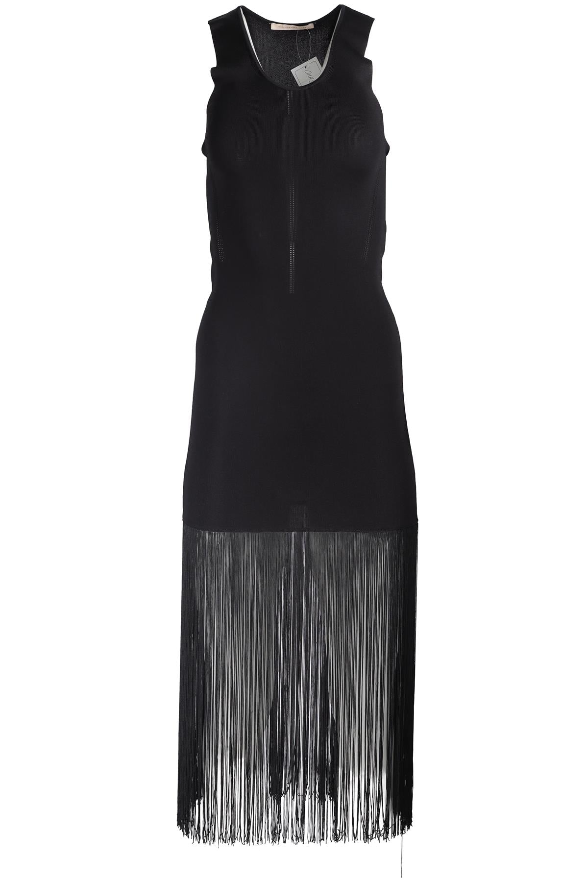 CHRISTOPHER KANE BLACK KNIT MAXI DRESS MEDIUM