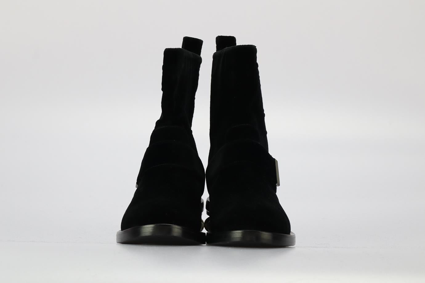 Nicholas Kirkwood - Authenticated Ankle Boots - Velvet Black for Women, Very Good Condition