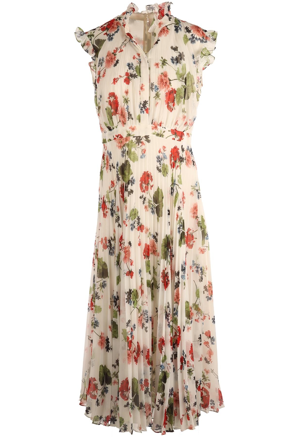 ERDEM WHITE CREPE MAXI DRESS UK 8