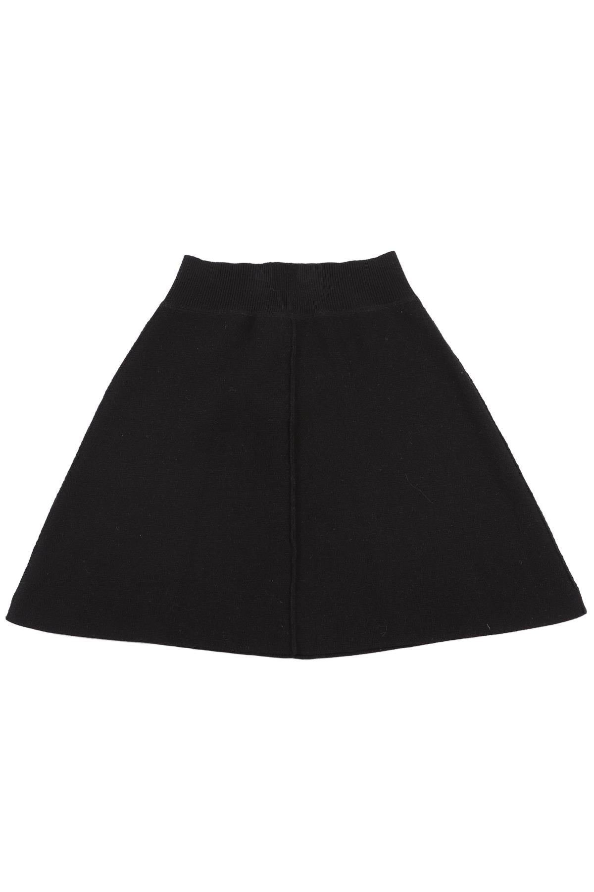 MORESI BLACK CASHMERE MINI SKIRT UK 6