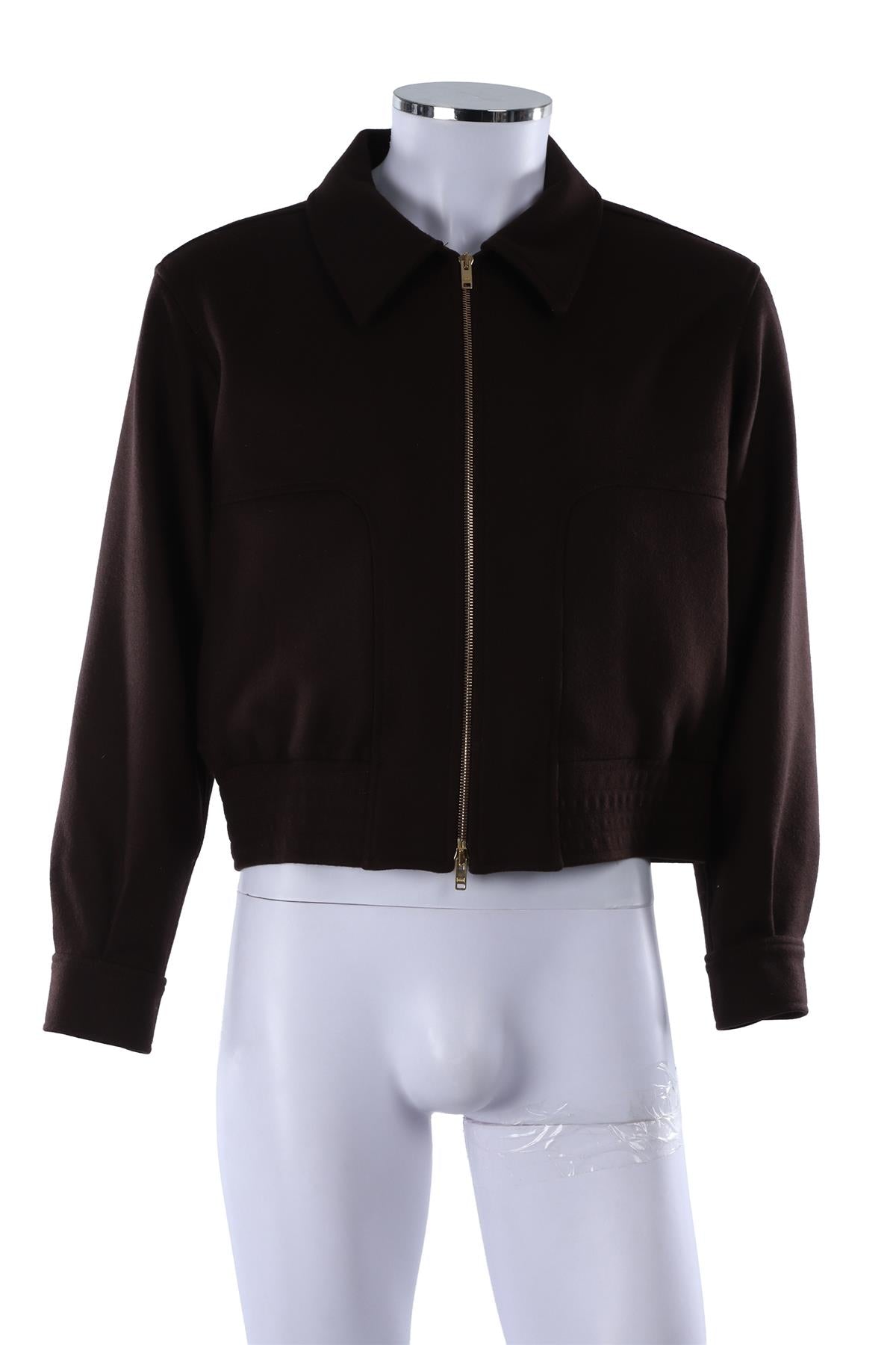 BROWN MEN'S WOOL JACKET