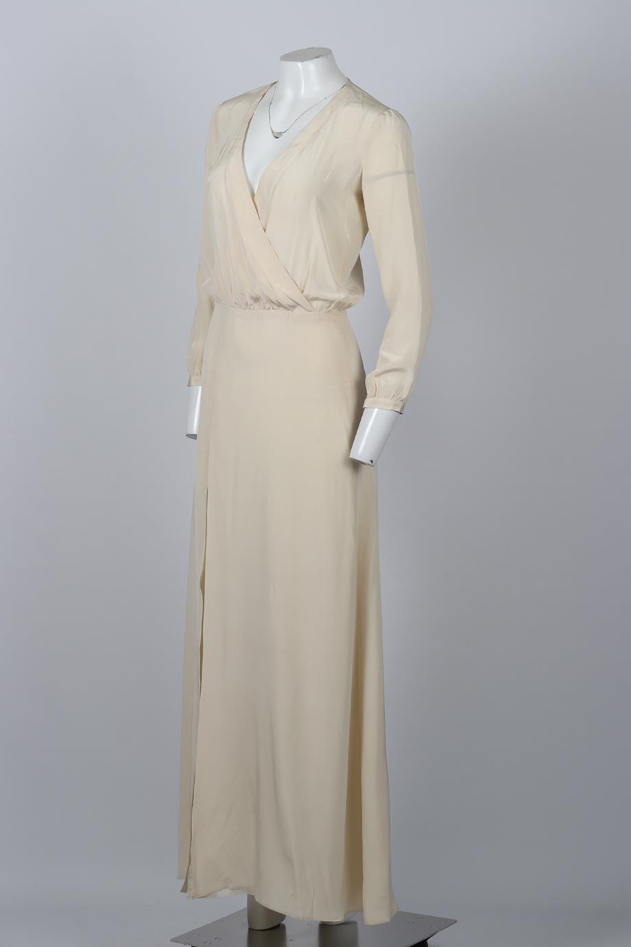 MICHELLE MASON SILK MAXI DRESS US 2 UK 6