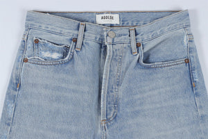 AGOLDE BLUE HIGH RISE STRAIGHT LEG JEANS W24 UK 6