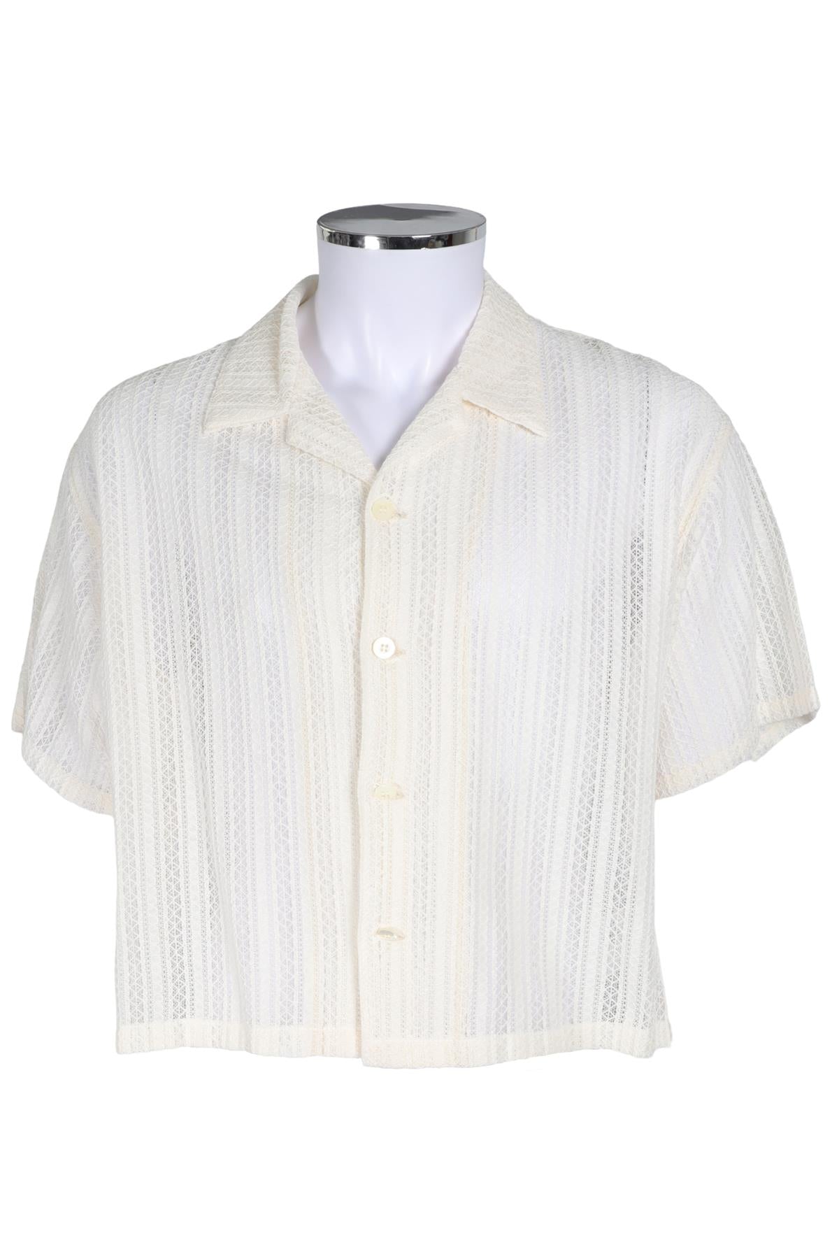 JIEDA CREAM MEN'S COTTON SHIRT SMALL