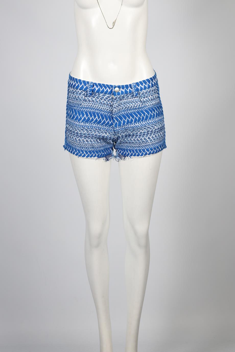 IRO TWEED COTTON BLEND SHORTS FR 36 UK 8