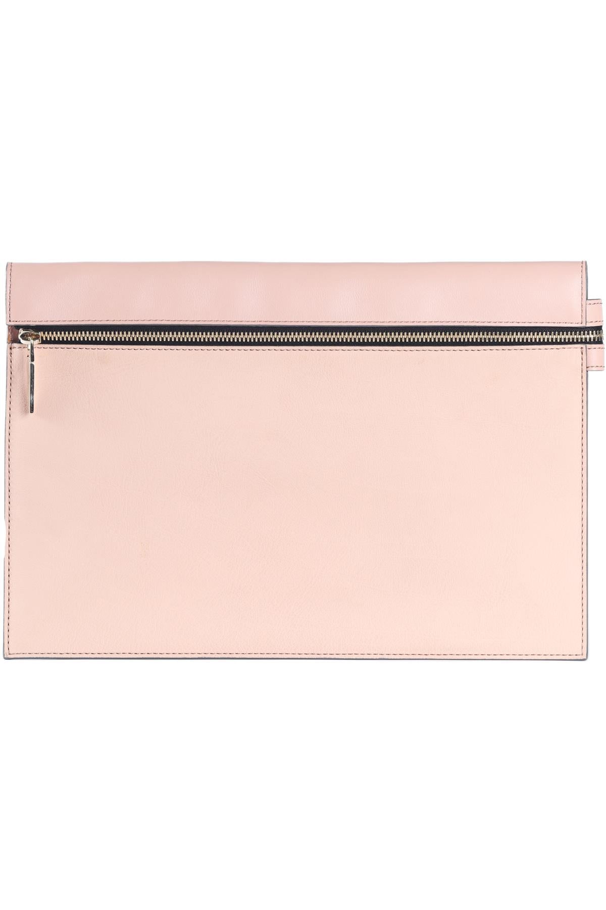 VICTORIA BECKHAM PINK LEATHER CLUTCH