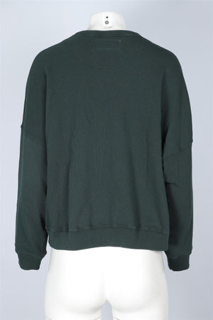 THE GREAT GREEN COTTON SWEATSHIRT UK 8