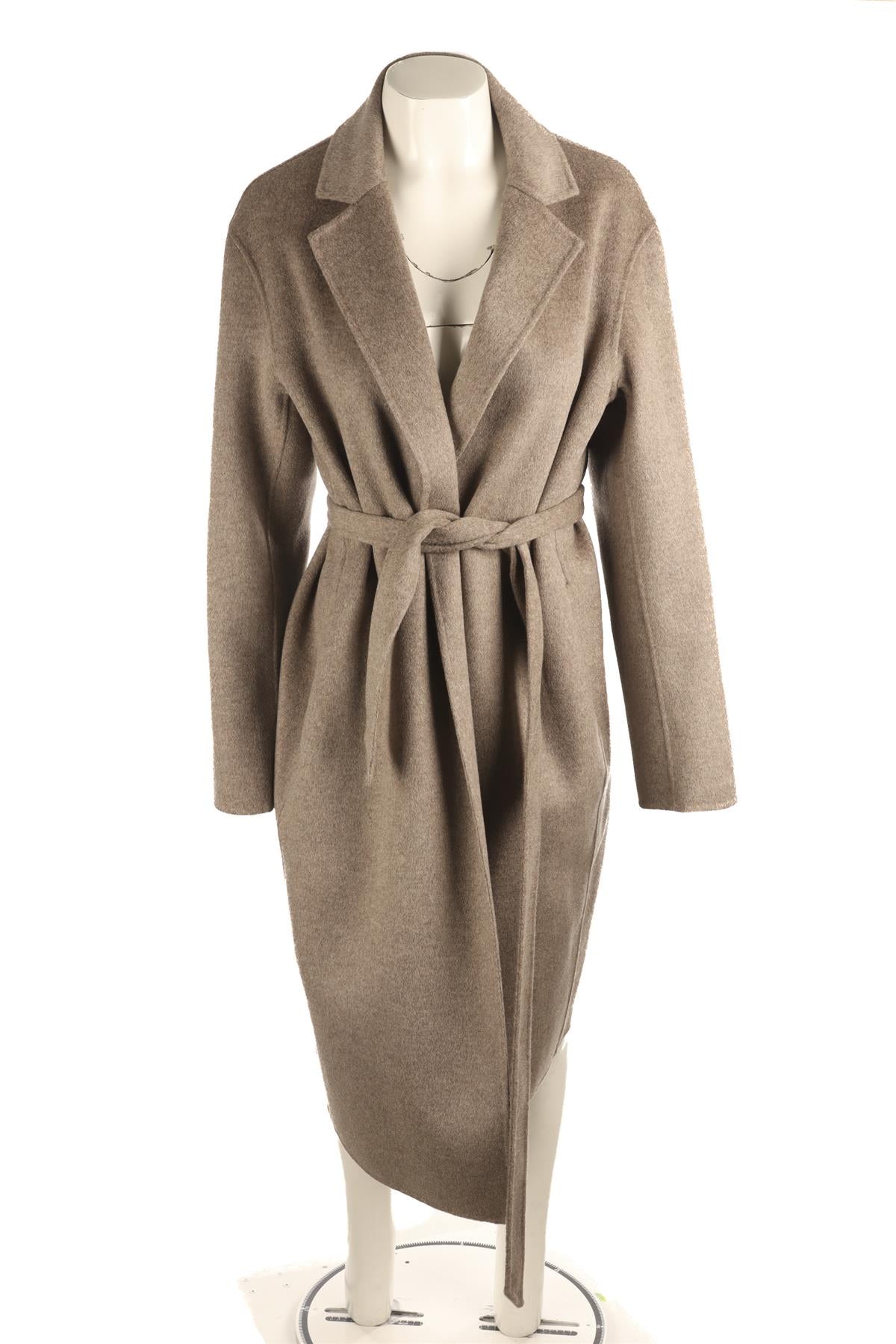 12 STOREEZ BROWN WOOL COAT MEDIUM