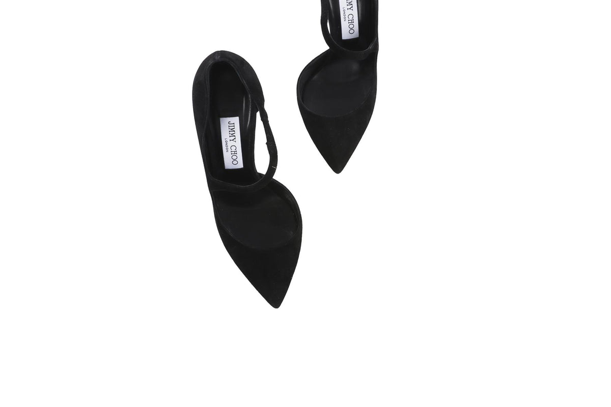 BLACK SUEDE PUMPS