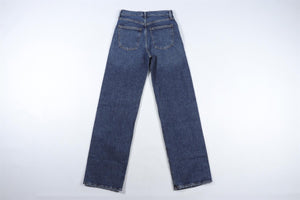 AGOLDE NAVY HIGH RISE STRAIGHT LEG JEANS W24 UK 6