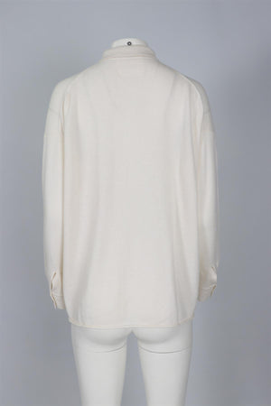 LISA YANG CREAM CASHMERE CARDIGAN SMALL-MEDIUM