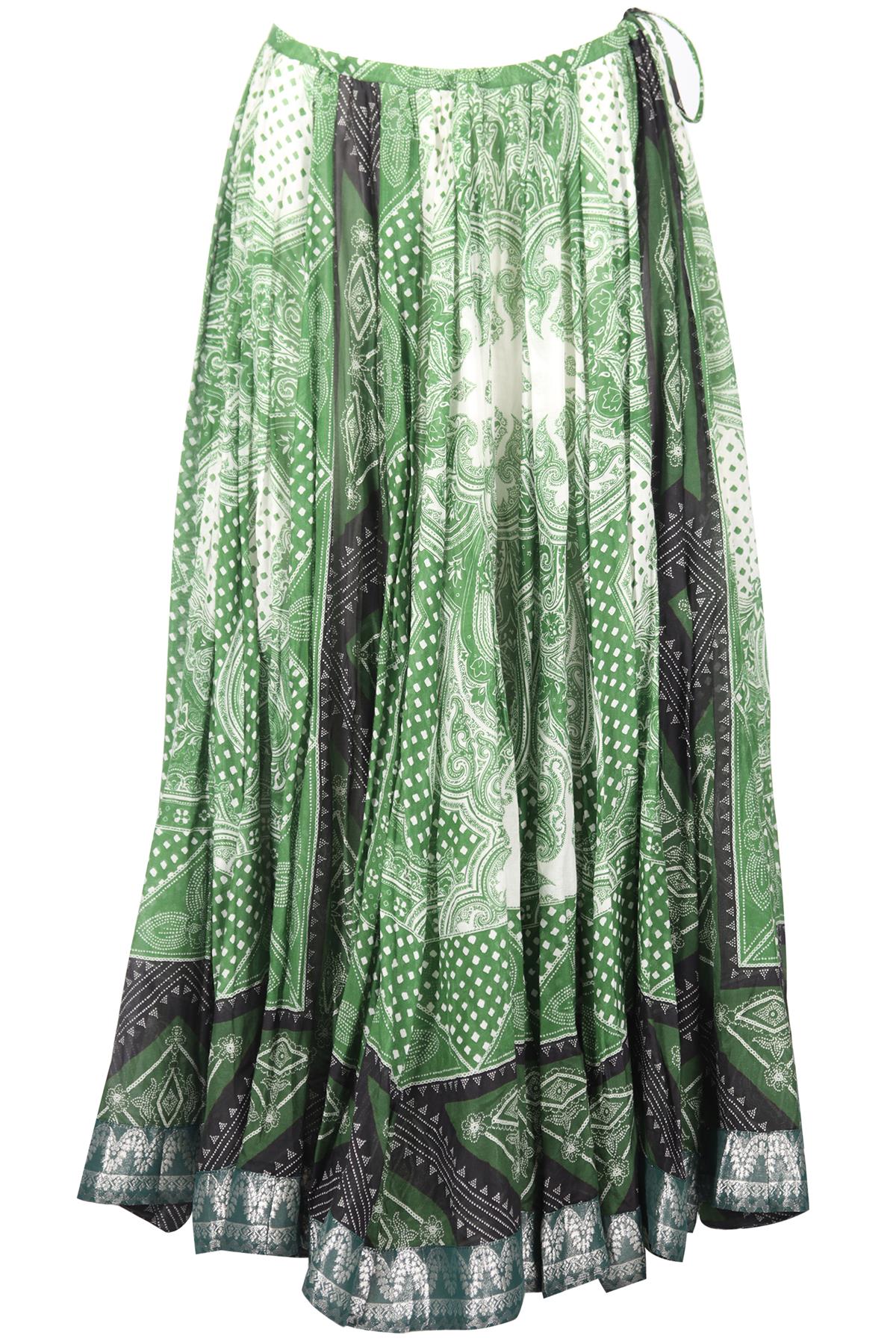 ETRO COTTON BLEND MAXI SKIRT IT 44 UK 12