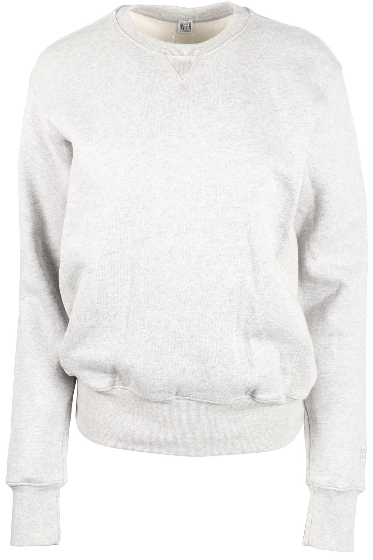 TOTEME GREY COTTON SWEATSHIRT SMALL