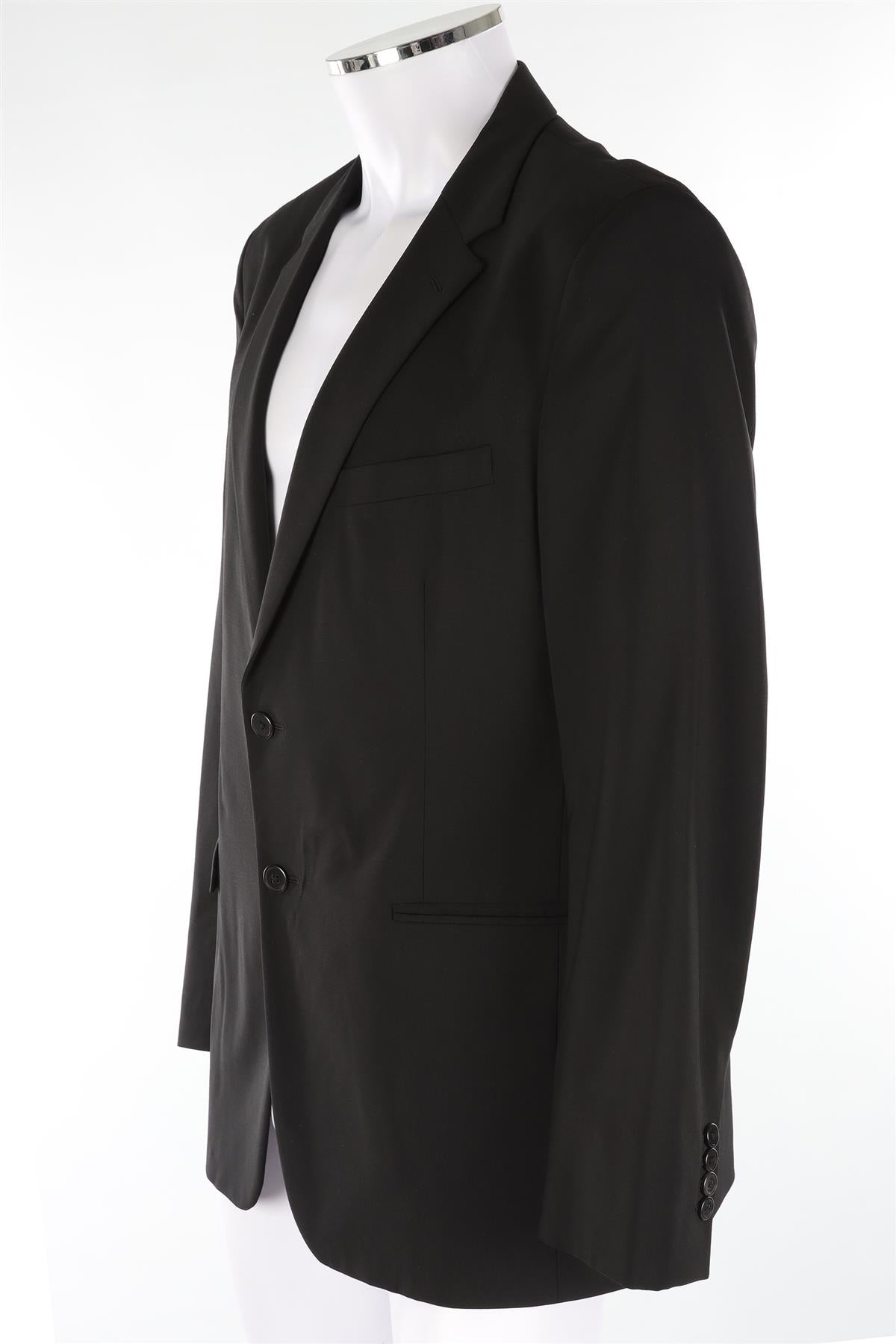 PRADA BLACK MEN'S WOOL BLAZER IT 54 UK 44