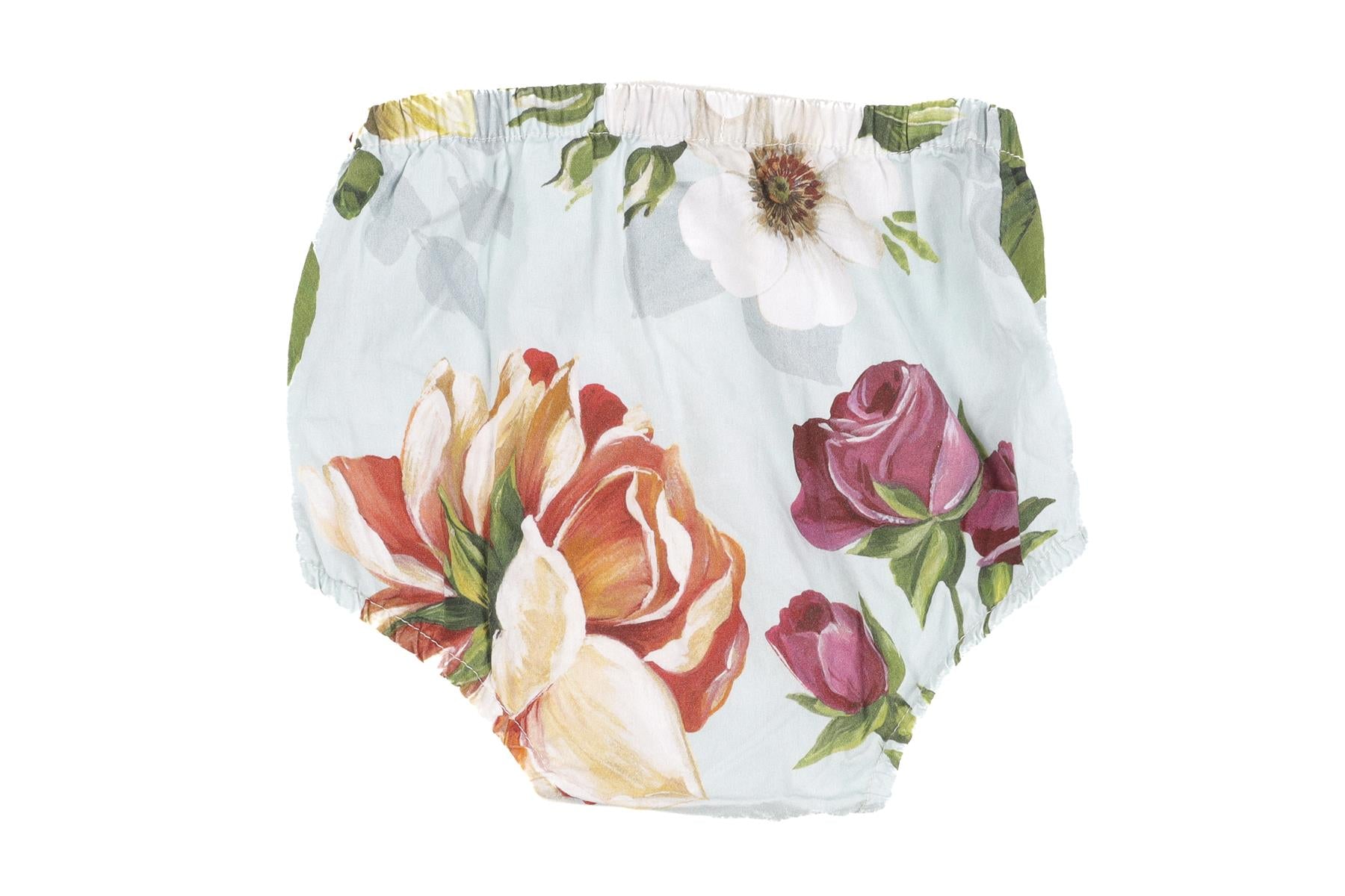 DOLCE & GABBANA BLUE BABY GIRLS DRESS AND BLOOMERS SET 12-18 MONTHS