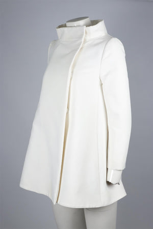 STELLA MCCARTNEY WHITE SILK COAT IT 38 UK 6
