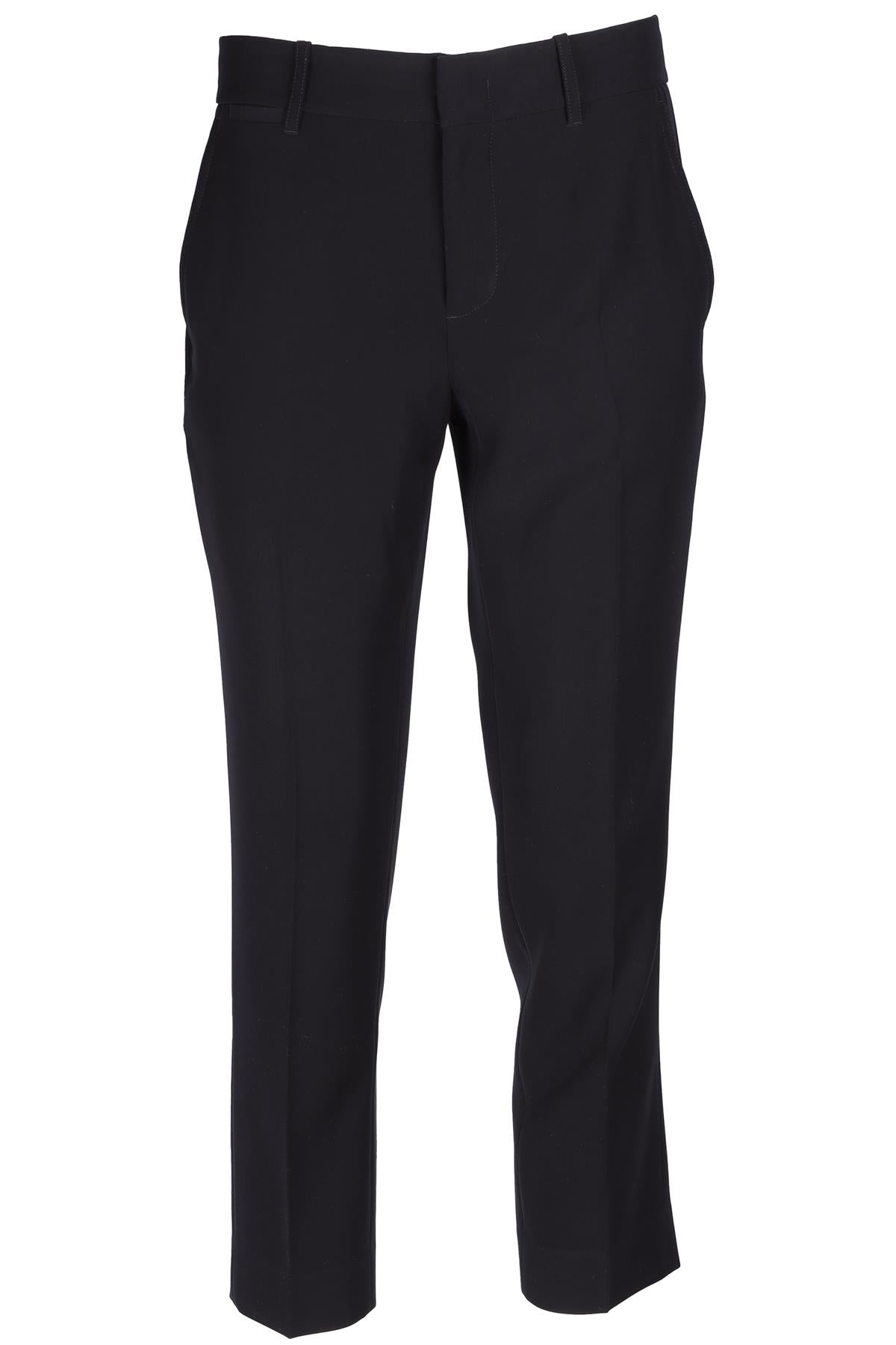 VINCE BLACK CREPE STRAIGHT LEG PANTS US 6 UK 10