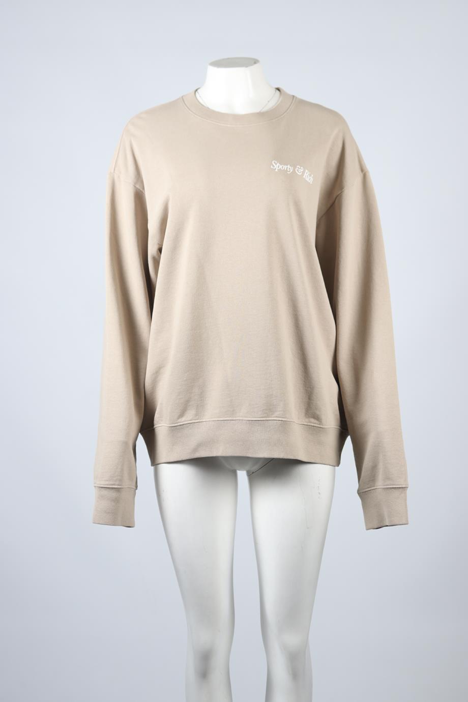 SPORTY & RICH COTTON SWEATSHIRT MEDIUM