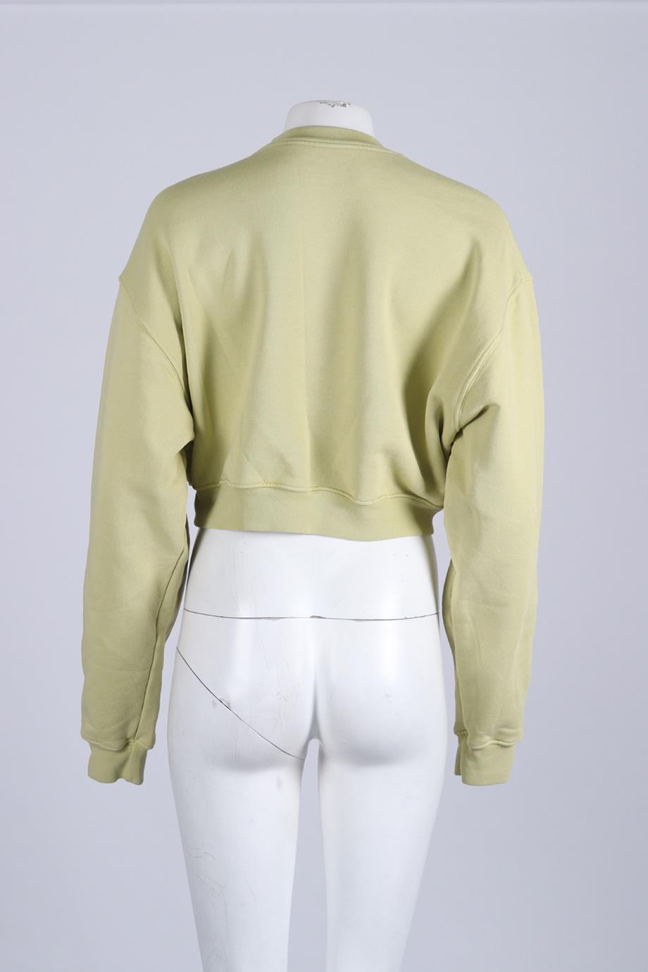 SET ACTIVE CROPPED COTTON SWEATSHIRT SMALL