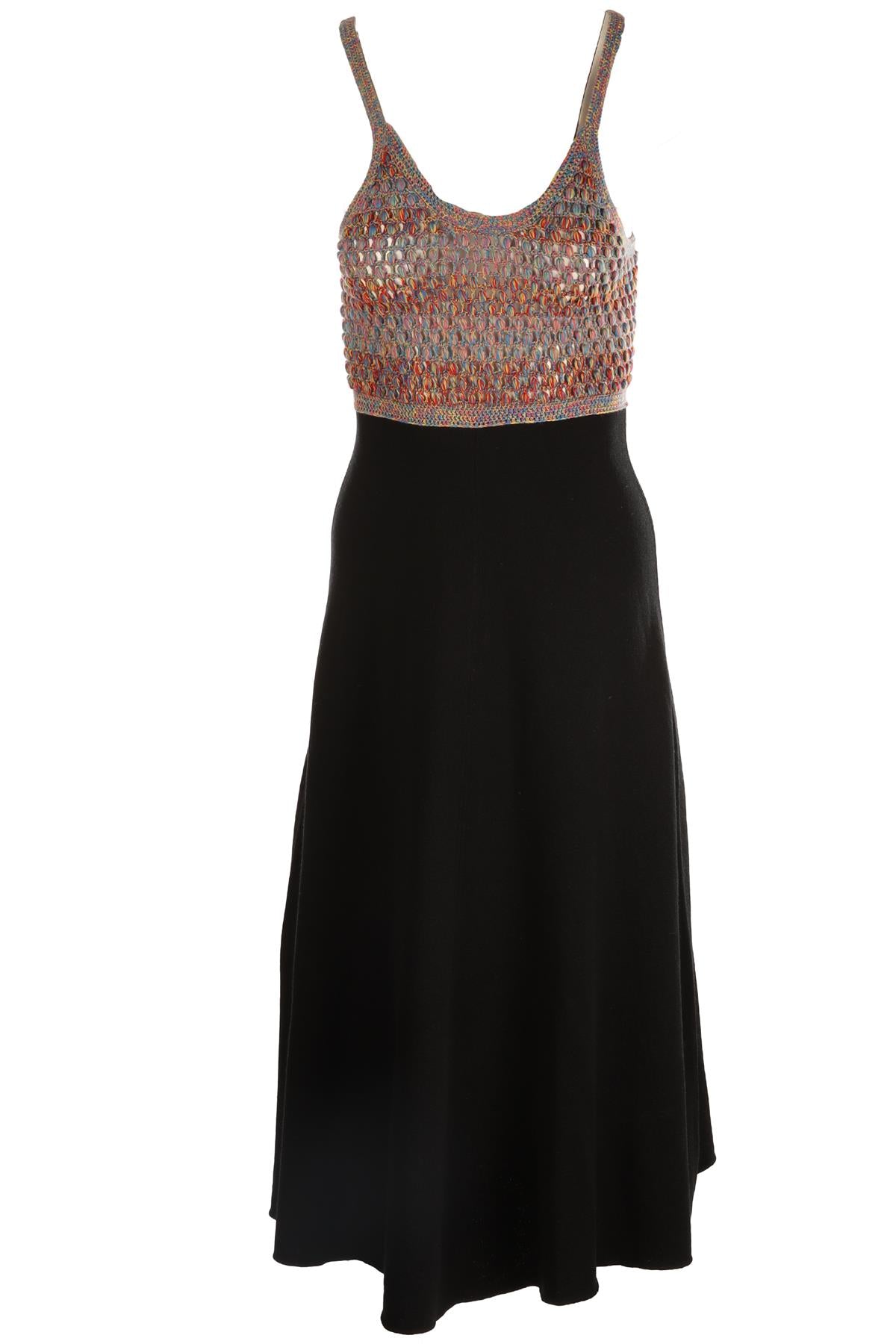 CHLOÉ MULTI WOOL MAXI DRESS XSMALL