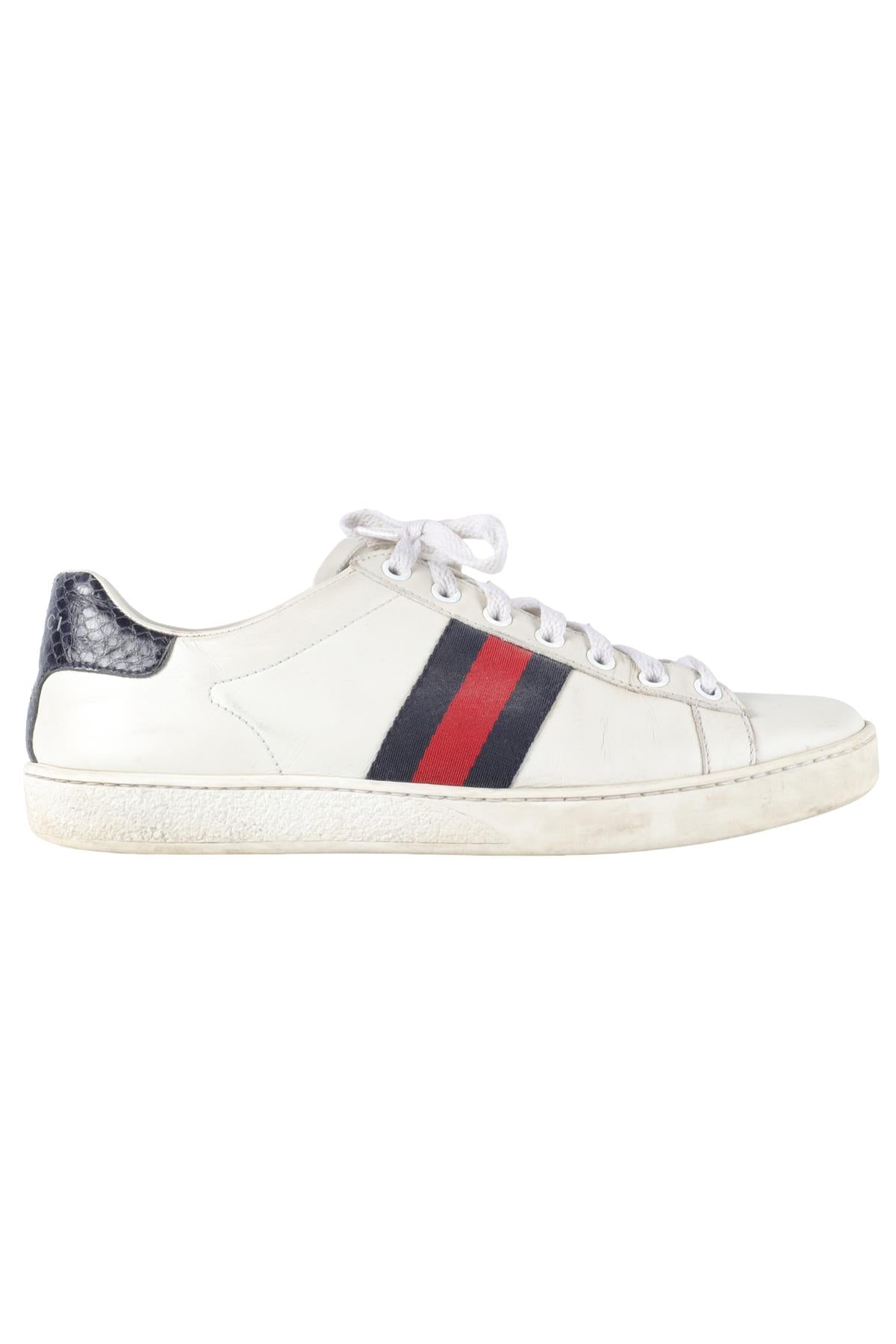 GUCCI WHITE ACE LEATHER SNEAKERS EU 38 UK 5 US 8