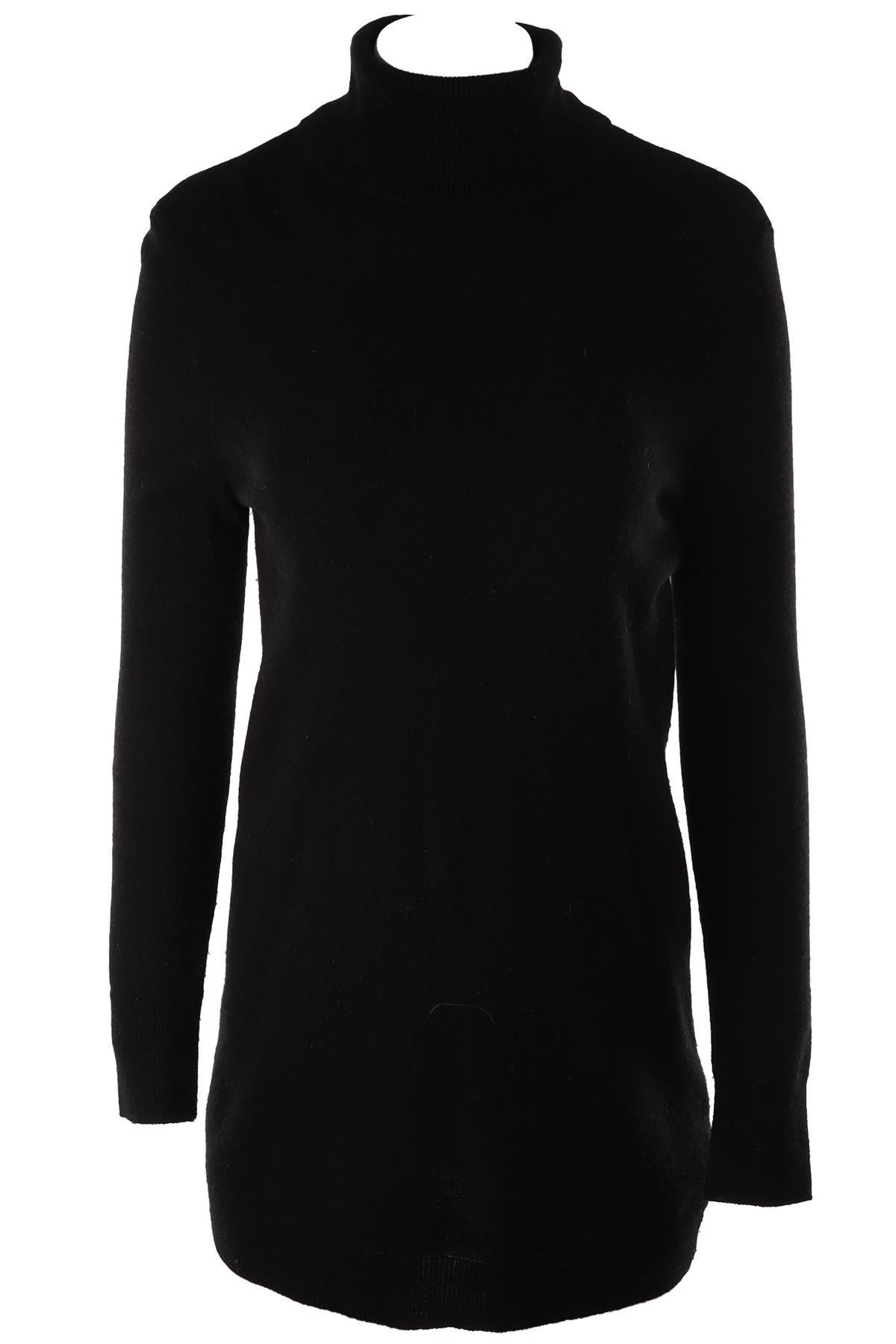 BLACK CASHMERE MINI DRESS