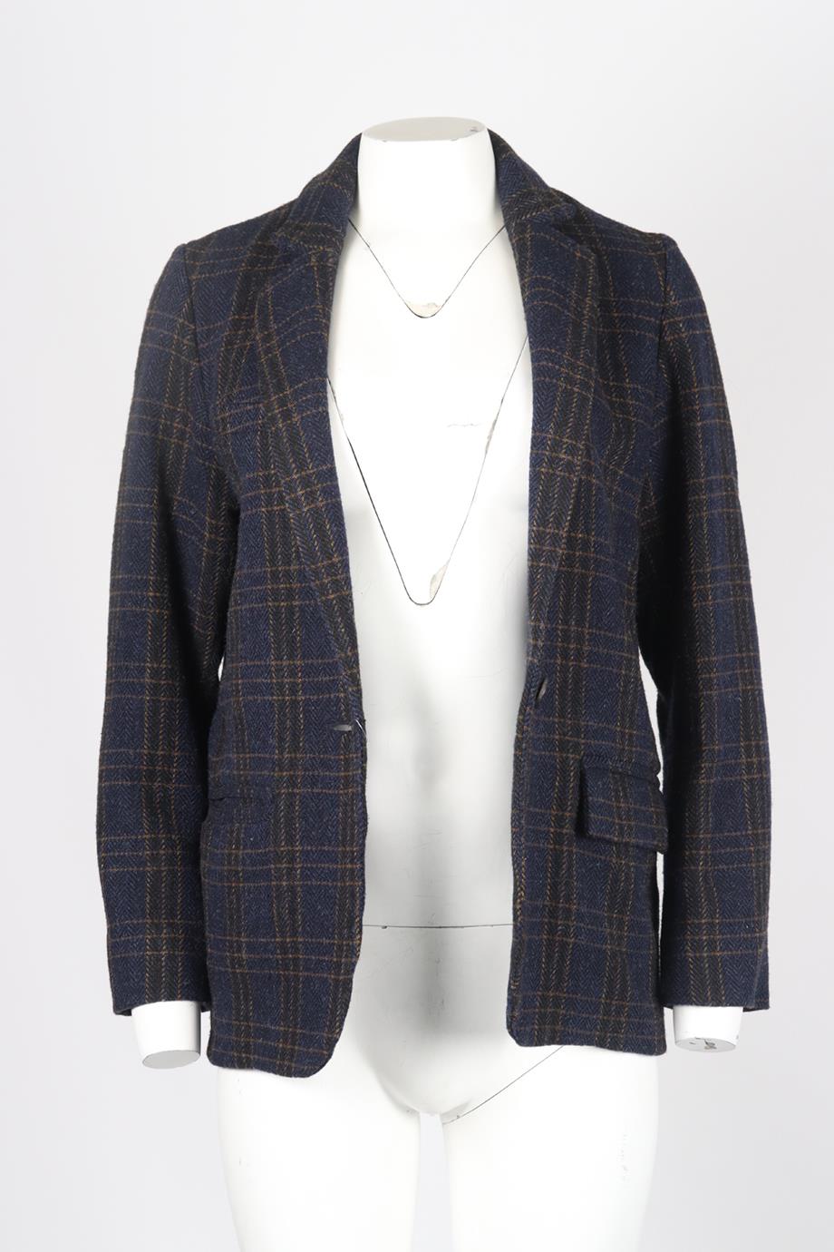 ISABEL MARANT ÉTOILE CHECKED WOOL JACKET FR 34 UK 6