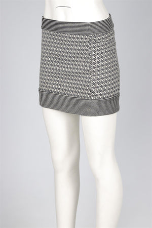 DIANE VON FURSTENBERG BLUE WOOL MINI SKIRT UK 6