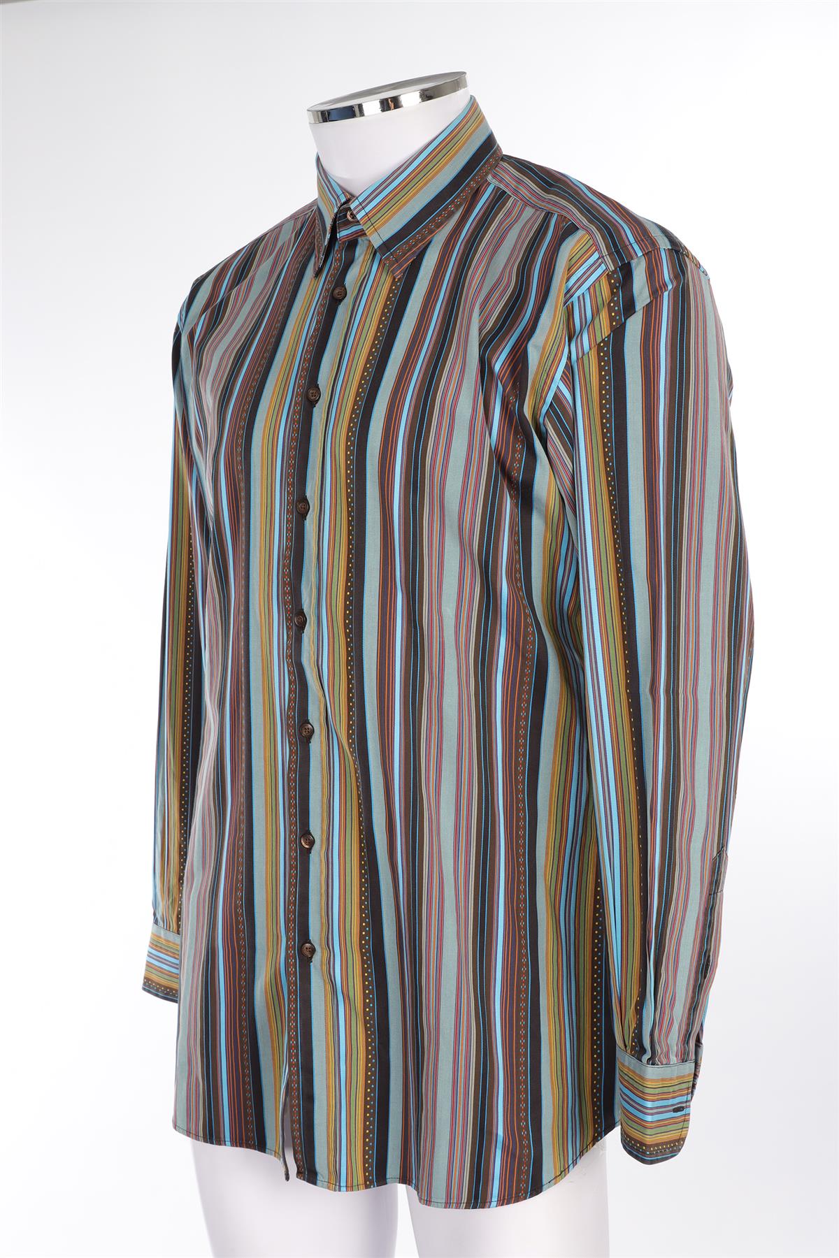 ETRO MULTI MEN'S COTTON SHIRT UK/US 42