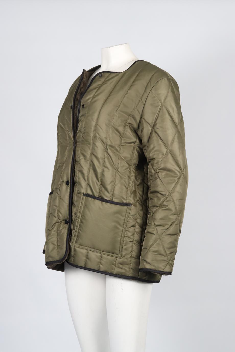 THE KOOPLES REVERSIBLE FAUX FUR AND SHELL JACKET UK 12