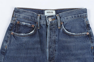 AGOLDE NAVY HIGH RISE WIDE LEG JEANS W23 UK 4