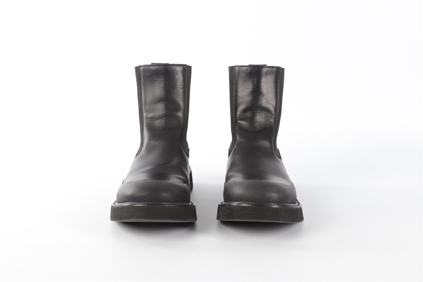 CELINE BLACK LEATHER ANKLE BOOTS EU 38.5 UK 5.5 US 8.5