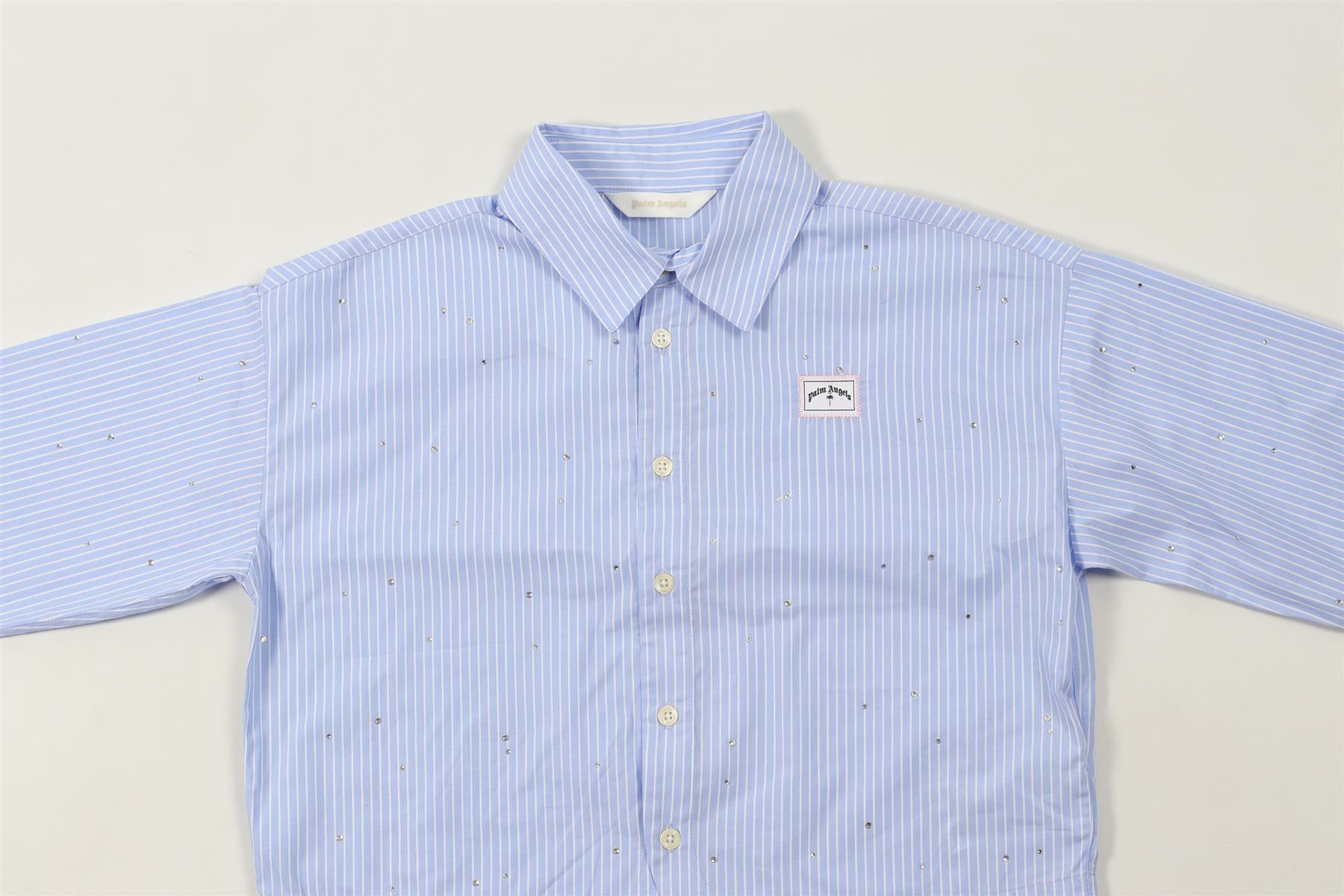 PALM ANGELS BLUE KIDS GIRLS SHIRT 12 YEARS