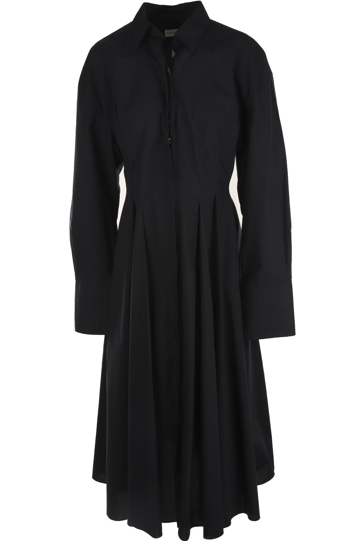 SCANLAN THEODORE BLACK COTTON MAXI DRESS AU 12