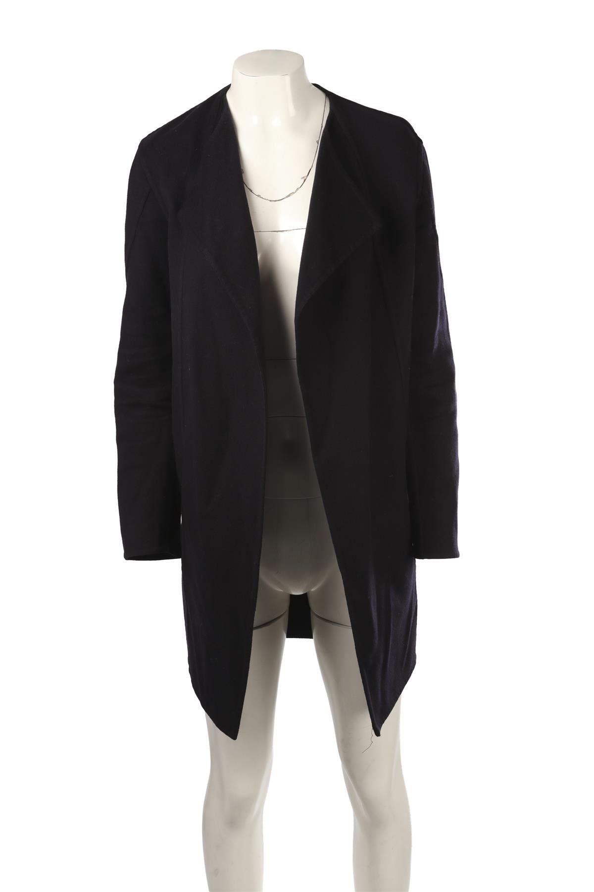 NAVY WOOL COAT
