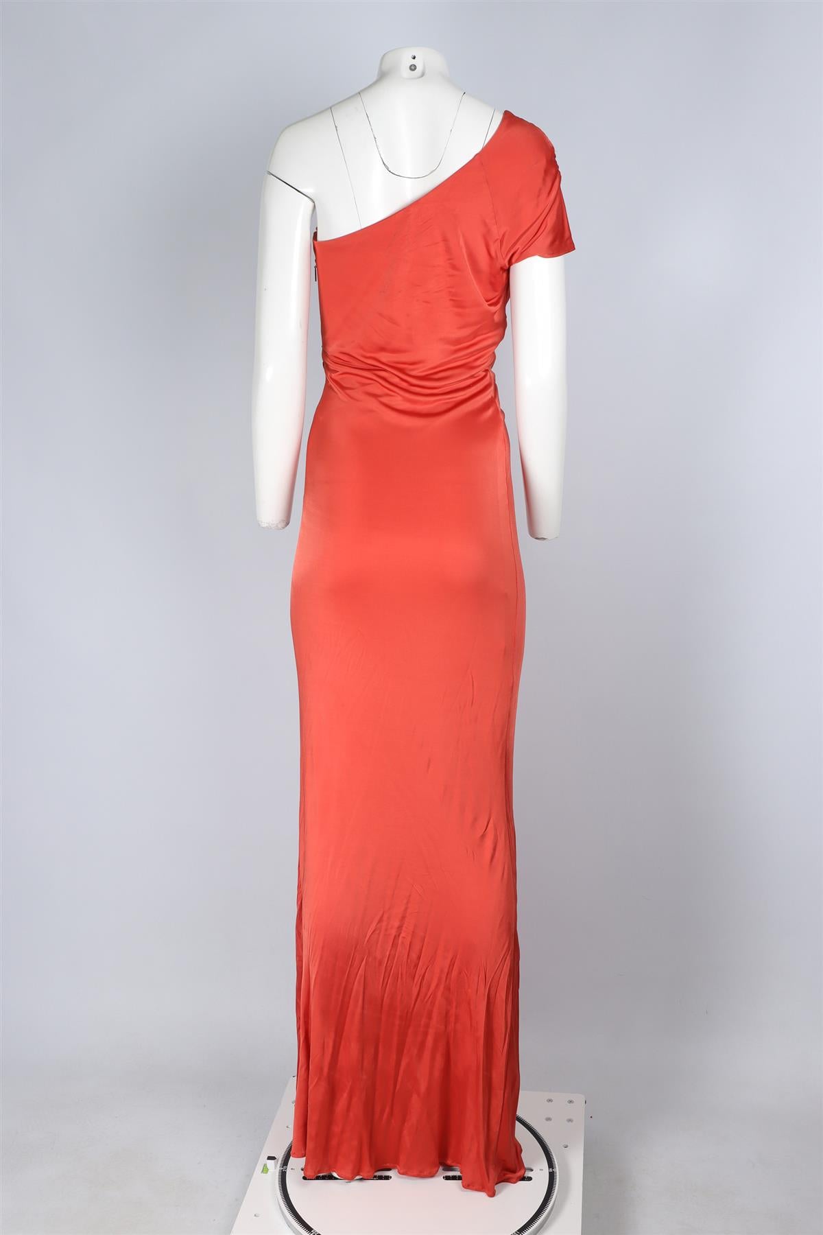 ROBERTO CAVALLI ORANGE JERSEY MAXI DRESS IT 46 UK 14