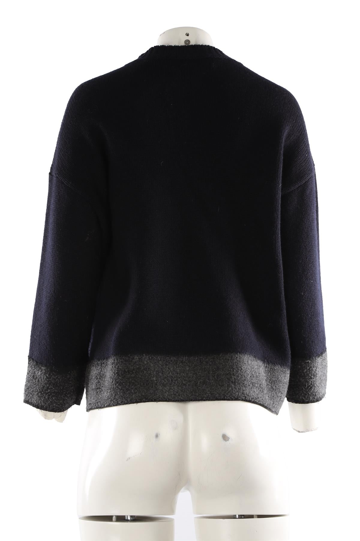 NAVY CASHMERE JUMPER